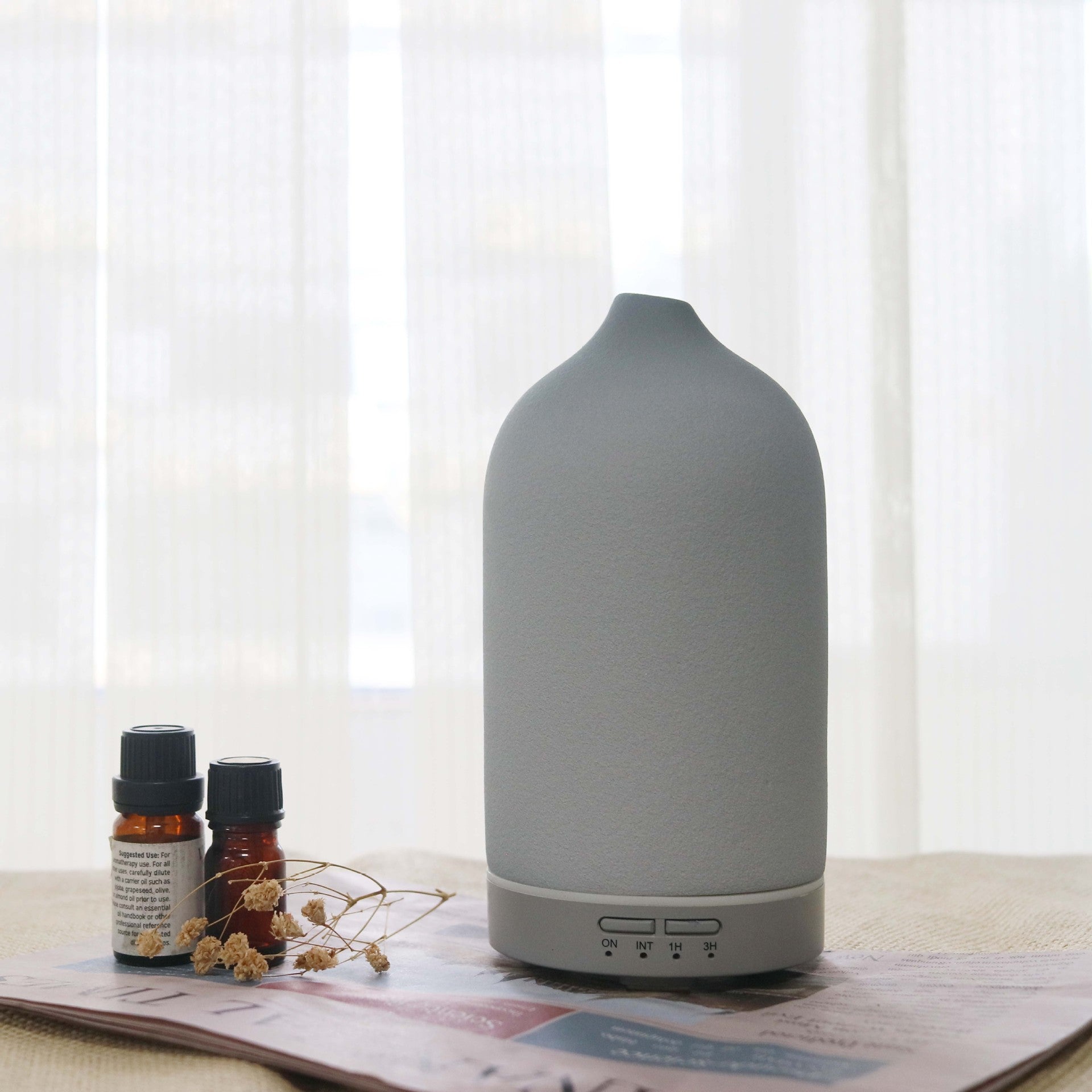 The Arc Stone: Hand-Crafted Ceramic Ultrasonic Diffuser